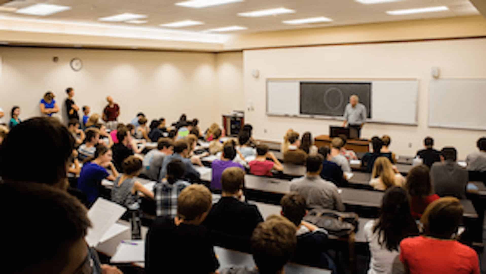 full lecture hall
