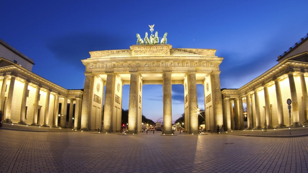 Brandenburg Gate in Berlin, Germany.