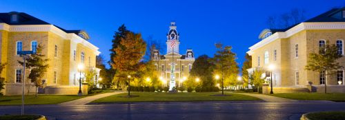 Hillsdale College at night