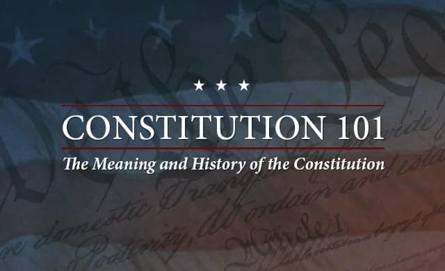 Hillsdale College Online Courses Constitution 101