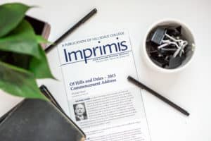 Imprimis issue on a desk.