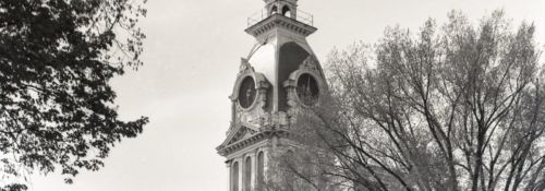 Greyscale photograph of Central Hall.